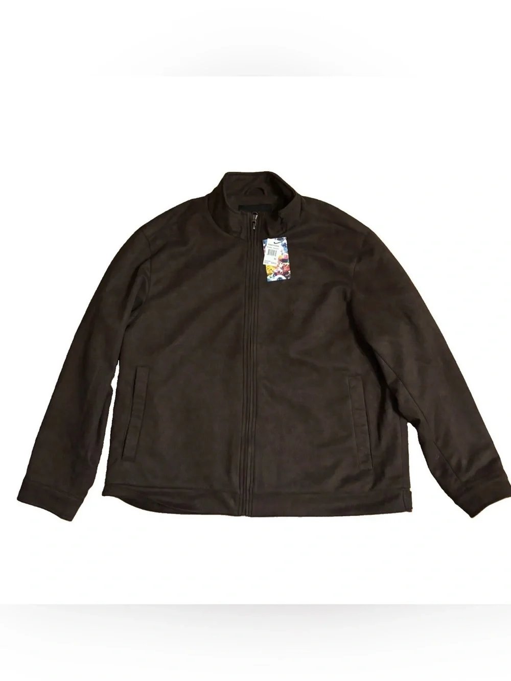 Robert Graham Men’s Vegan Suede Full Zip Bomber Jacket - XL - MSRP $248